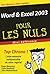 Word Excel 2003 pour les nuls - Mini référence by Peter Weverka