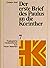 Der Erste Brief Des Paulus an Die Korinther [The First Letter of Paul to the Corinthians]