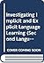 Investigating Implicit and Explicit Language Learning by Patrick Rebuschat