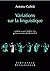 Variations sur la linguistique: Entretiens avec Frédéric fau (Librairie Klincksieck: Serie Linguistique, 22) (French Edition)