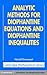 Analytic Methods for Diophantine Equations and Diophantine Inequalities