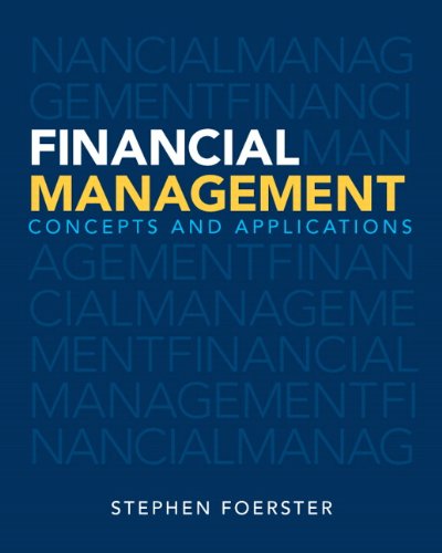 Financial Management: Concepts and Applications (Paperback)