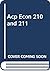 Acp Econ 210 and 211 by Roger A. Arnold