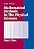 Mathematical Methods in the Physical Sciences