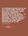 Fitz-Stephen's Description of the City of London, Newly Translated from the Latin Original Fitz-Stephen's Description of the City of London, Newly Translated from the Latin Original