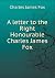A letter to the Right Honou...