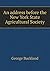 An address before the New York State Agricultural Society by George Buckland