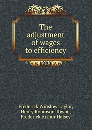 The adjustment of wages to efficiency