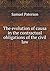 The evolution of causa in the contractual obligations of the ... by Samuel Paterson