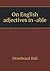 On English adjectives in -able