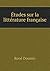 Études sur la littérature f...