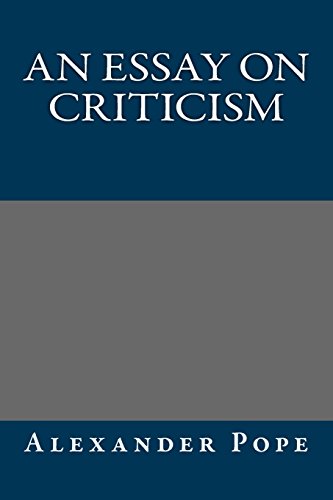 An Essay on Criticism