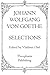 Johann Wolfgang Von Goethe: Selections