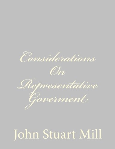 Considerations On Representative Goverment
