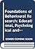 Foundations of Behavioural ...