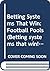 Betting Systems That Win (Betting Systems That Win! / Leisure Know How Series)