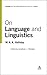 On Language and Linguistics: Volume 3