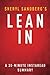 Lean in by Sheryl Sandberg - A 30-Minute Summary: Women, Work, and the Will to Lead