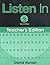 Listen In 3 Teacher's Edition, 2nd Edition