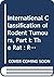 International Classification of Rodent Tumours Part 1 by Ulrich Mohr