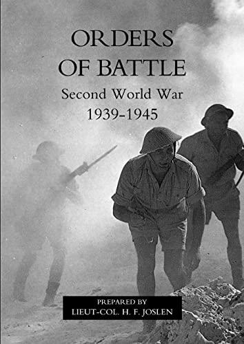 Orders Of Battle.Second World War 1939-45.: Orders Of Battle.Second World War 1939-45. (Paperback)