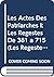Les Actes Des Patriarches I: Les Regestes de 381 a 715 (Les Regestes Des Actes Du Patriarcat de Constantinople) (French Edition)