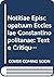 Notitiae Episcopatuum Ecclesiae Constantinopolitanae: Texte Critique, Introduction Et Notes (Géographie Ecclésiastique de l'Empire Byzantin) (French Edition)