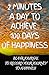 2 Minutes a Day to Achieve 100 Days of Happiness Journal by Snapping Turtle Books