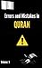 Errors and Mistakes in Quran