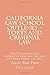 California Law School Outlines - Torts and Criminal law by Value Bar Prep Outlines