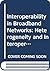 Interoperability in Broadband Networks Heterogeneity and inte... by S. Rao