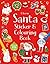 Santa Sticker & Colouring B...