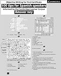 Objective Writing for First Certificate 100 Tips Writing Booklet Answer Key Spanish edition
