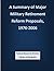 A Summary of Major Military Retirement Reform Proposals, 1976... by Federal Research Division L...