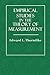Empirical Studies in the Theory of Measurement