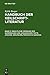Inhaltliche Ordnung Der Sumerischen Und Akkadischen Texte. Anhang: Sekund�rliteratur in Auswahl