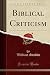 Biblical Criticism
