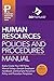 Human Resources Policies and Procedures Manual
