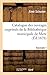Catalogue Des Ouvrages Impr...