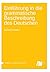 Einführung in die grammatische Beschreibung des Deutschen (German Edition)