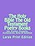 The Holy Bible The Old Testament Poetry Books by Anonymous