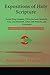 Expositions of Holy Scripture: Second Kings Chapters VIII to End and Chronicles, Ezra, and Nehemiah. Esther, Job, Proverbs, and Ecclesiastes