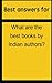 Best Answers for What Are the Best Books by Indian Authors?