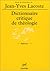 Dictionnaire critique de théologie