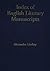 Index of English Literary M...