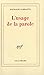 L'Usage De La Parole