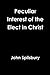 Peculiar Interest of the Elect in Christ