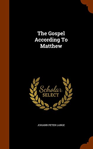 The Gospel According To Matthew (Hardcover)