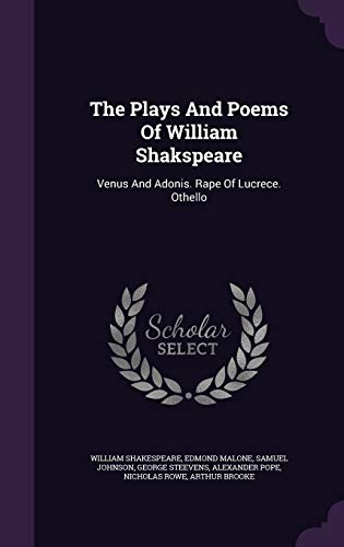 Venus and Adonis. Rape of Lucrece. Othello