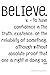 Definition Journal: Believe